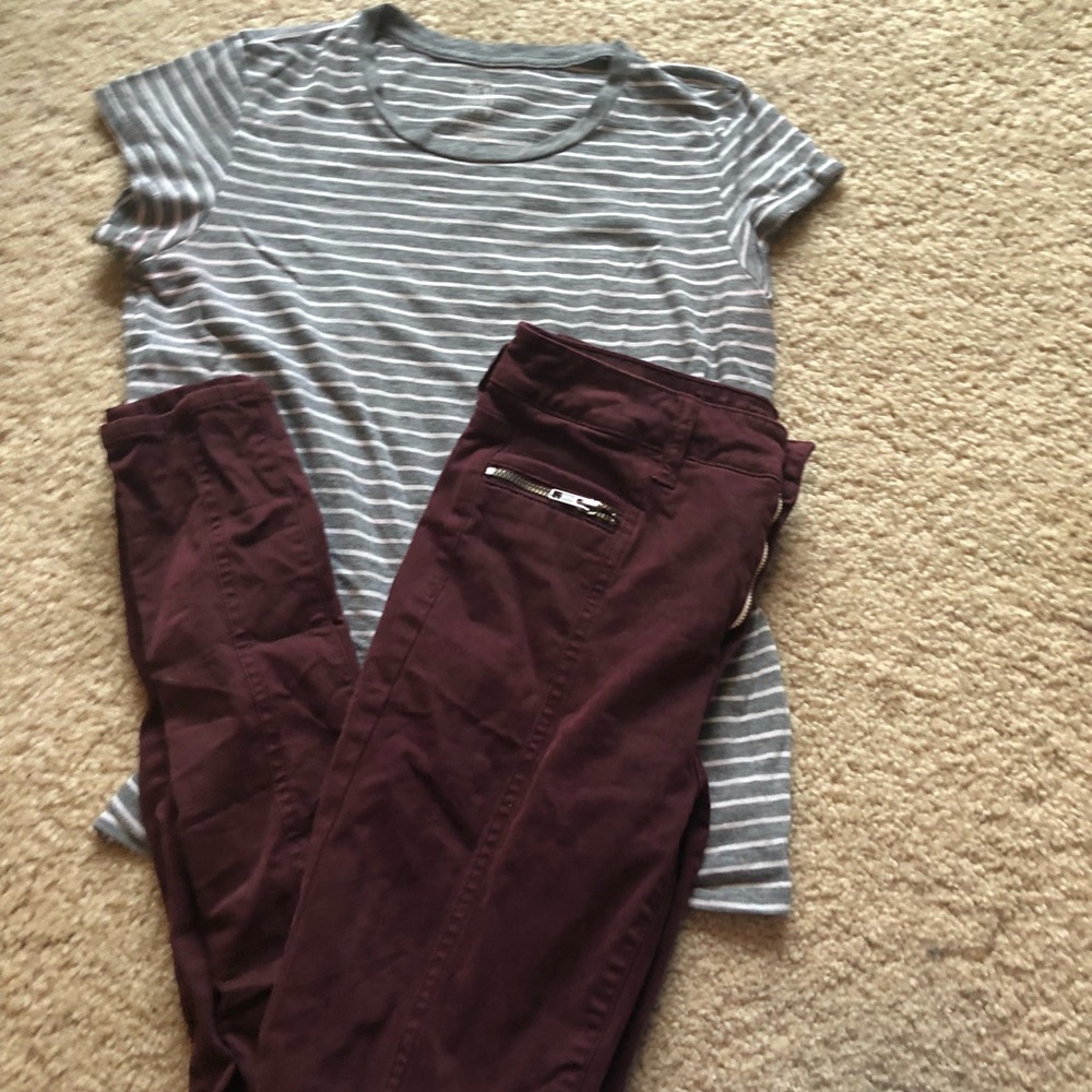American Eagle high-waisted jeans
